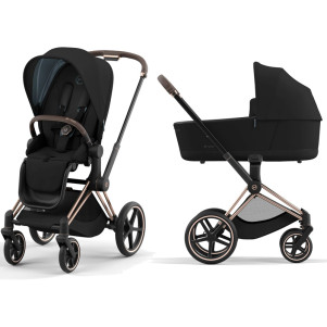 cochecito-2-piezas-e-priam-rosegold-negro-deep-black-cybex