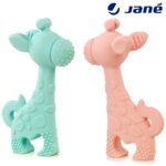 mordedor jirafa de jane en azul y rosa