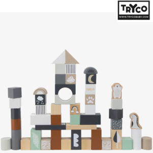 Juego de bloques de madera de Tryco