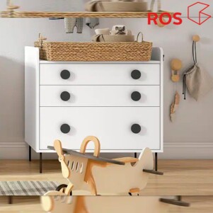 Cómoda Artic con pata metálica (3 cajones) de ROS