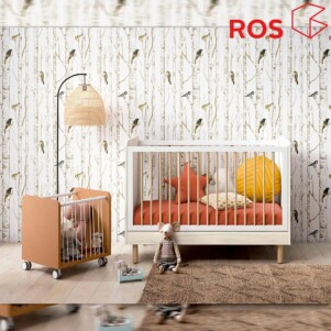 cuna con patas cilíndricas artic