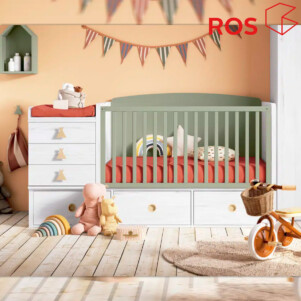 Cuna Convertible Plus 12 de 130x80 de ROS