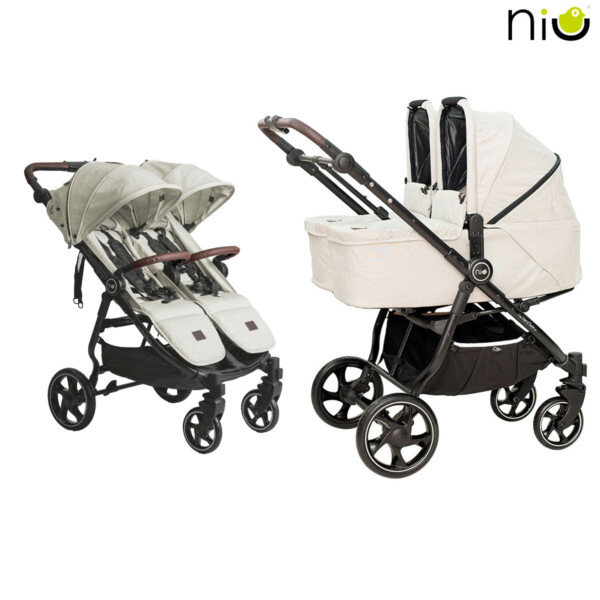 cochecito gemelar venttwin (misma edad) de niu