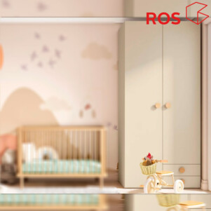 Armario 2 puertas con 2 cajones laterales de Ros