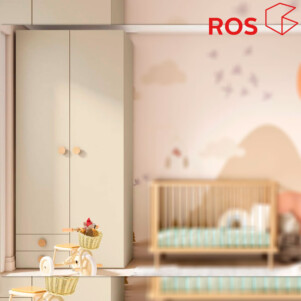 Armario 2 puertas con 2 cajones laterales de Ros