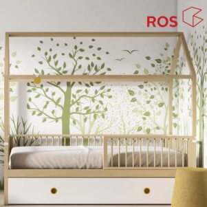 Cama casita con cama nido de Ros (190 x 90)