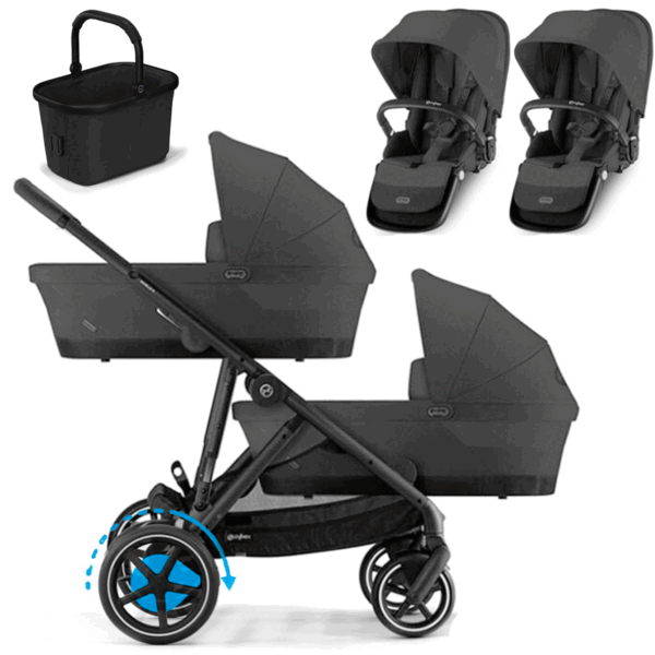 silla de paseo gemelar e-gazelle s de cybex
