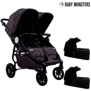 Silla easy twin 4 con 2 capazos de Baby Monsters
