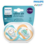 Chupete Ultra Air animals (Pingüino y Tortuga ) 6-18m de Philips Avent