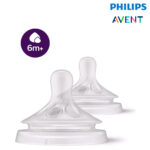 2 Tetinas para liquidos mas espesos de 6m+ de philips avent