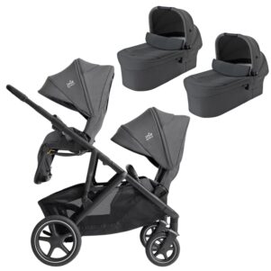 Cochecito Gemelar Versiti con capazo y silla de Joie