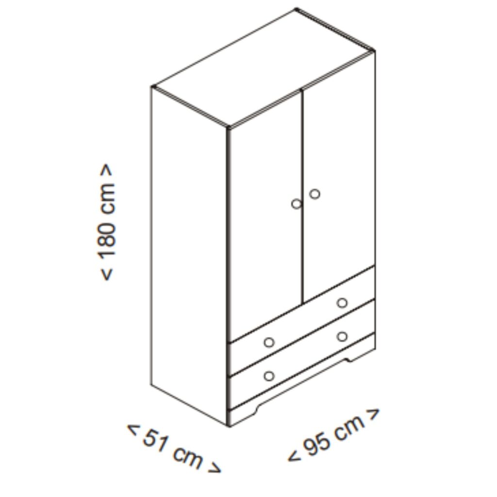 armario liso a-1805 de micuna