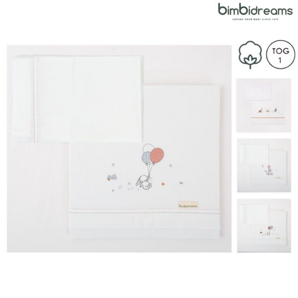 Sábanas de 100% algodon para cuna 60x120 de Chic by BimbiDreams