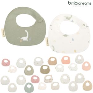 Pack 2 baberos estampados 50% algodón + 50% bambú impermeable con pu de Casual by Bimbidreams