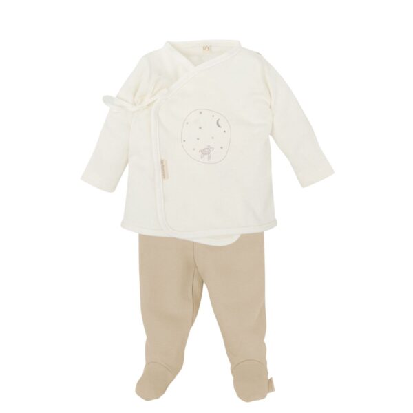 conjunto primera puesta (jubon y polaina) (0/1m|1/3m) punto 50% algodón + 50% bambú de bimbidreams