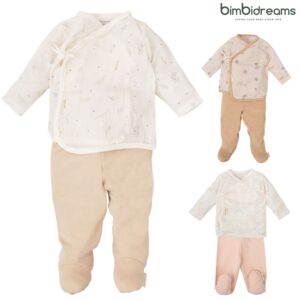 Conjunto primera puesta (jubon y polaina) (0/1m|1/3m) punto 50% algodón + 50% bambú de Class by Bimbidreams