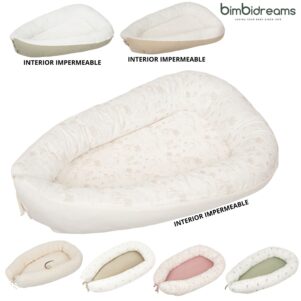 Cuna nido totalmente desenfundable (60x85x18) punto 50% algodón + 50% bambú de Casual by Bimbidreams