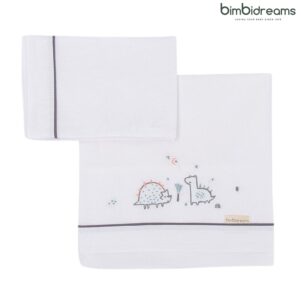 Juego de sábanas Jurasic de 100% algodon para cuna 60x120 de Casual by Bimbidreams