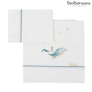 Juego de sábanas Moby de 100% algodon para minicuna/moises 50x80/90 de BimbiClass