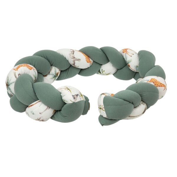 protector trenza de texturas de punto 50% algodón 50% bambú de bimbidreams