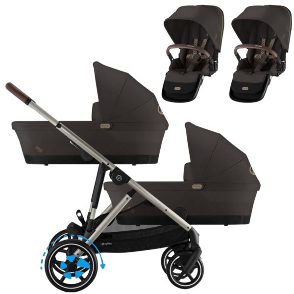 cochecito gemelar e-gazelle s de cybex