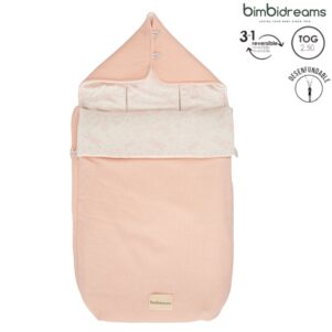 Saco para capazo con capucha reversible (35x72) (Dafne) de Class by Bimbidreams