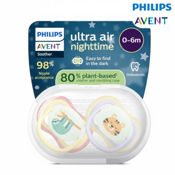 chupete ultra air nighttime 0-6m de philips avent