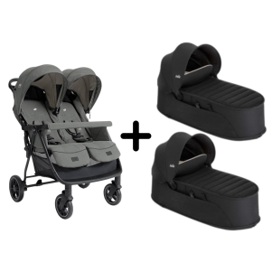 gemelar estrella + 2 capazo soft carry cot de joie Sigature