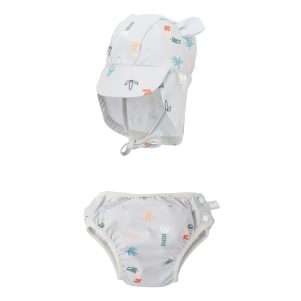 Bañador+gorra con protección solar Tucan de Bimbidreams