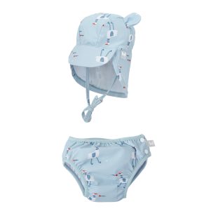 Bañador+gorra con protección solar Gavina de Bimbidreams