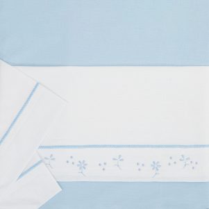 Juego sabanas algodon 100% 3 piezas florecillas de Bimbidreams