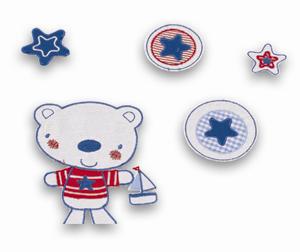 Apliques bordados Sailor de Bimbidreams
