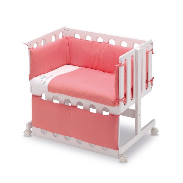 20713219-1 vestidura minicuna colecho (protector grande con prot pequeño con f nordica con relleno) unicornio de bimbidreams