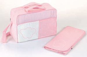 Bolso con cambiador Nubes de Bimbidreams