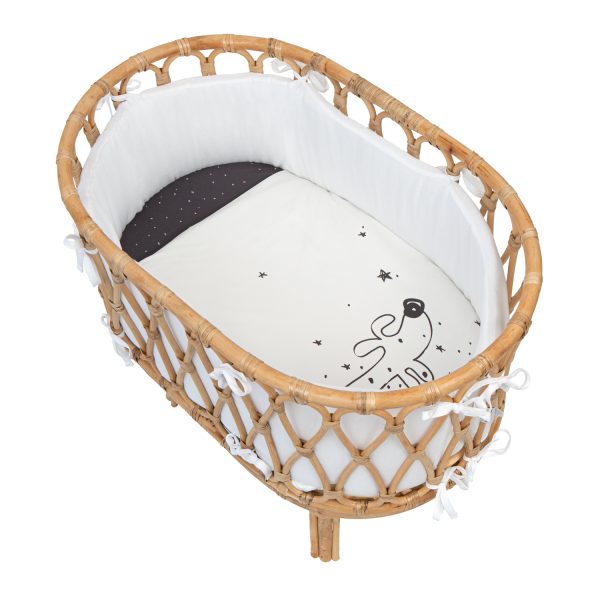 protectores minicuna ratán guau de bimbidreams