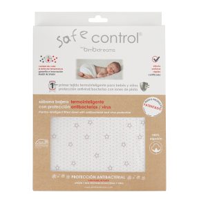 Bajera cuna algodon 100% Safe Control de Bimbidreams