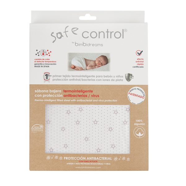 bajera cuna algodon 100% safe control de bimbidreams