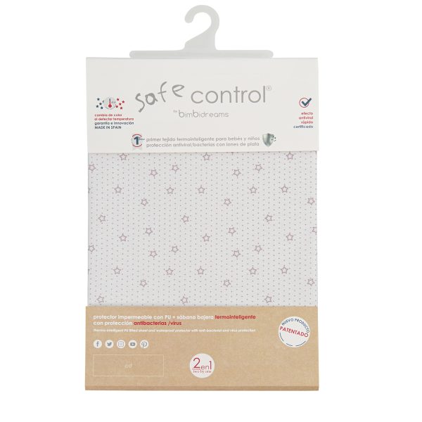 sabana bajera cuna ajustable impermeable 2 en 1 - termocontrol safe control de bimbidreams