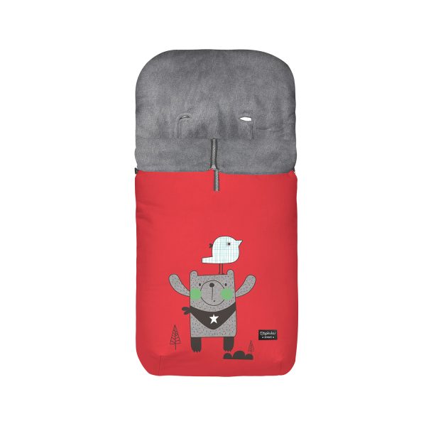 saco carro universal - invierno microlina pajarito de bimbidreams