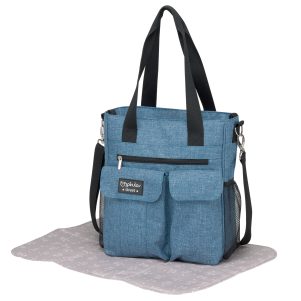 Bolso con cambiador Paseo Denim de Bimbidreams