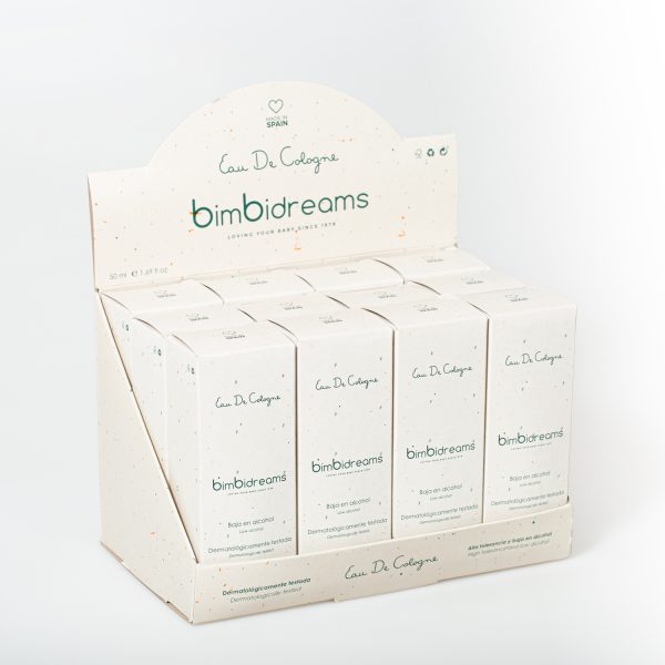 expositor agua de colonia bd (6 unid.+tester) basics de bimbidreams