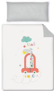 Funda nordica cuna + Funda almohada Big Car de Bimbidreams