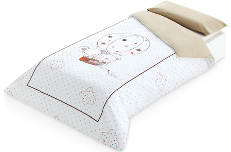 Funda nordica cuna + Funda almohada Globo de Bimbidreams