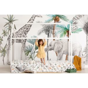 Funda nordica cuna + Funda almohada África de Bimbidreams