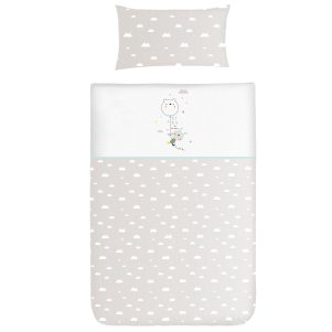 Funda nordica cuna + Funda almohada Oso Globo de Bimbidreams
