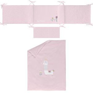Funda Nórdica Reversible con Relleno, Protector 60/70/80 y Funda de Almohada Llama de Bimbidreams