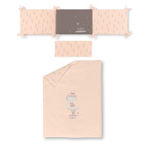 Funda nórdica cuna + Relleno + Protector + Funda almohada Ballet de Bimbidreams