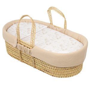 Capazo Mimbre - Colcha y Almohada Noe de Bimbidreams