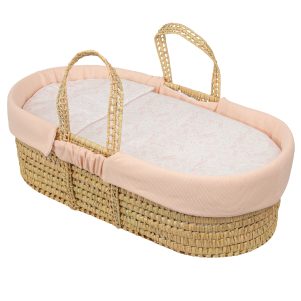 Capazo Mimbre - Colcha y Almohada Dafne de Bimbidreams