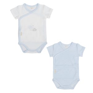 Body bebé manga corta pack 2 nuvola de Bimbidreams